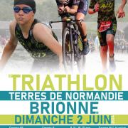 2024 affiche triathlon terres normandie brionne scaled