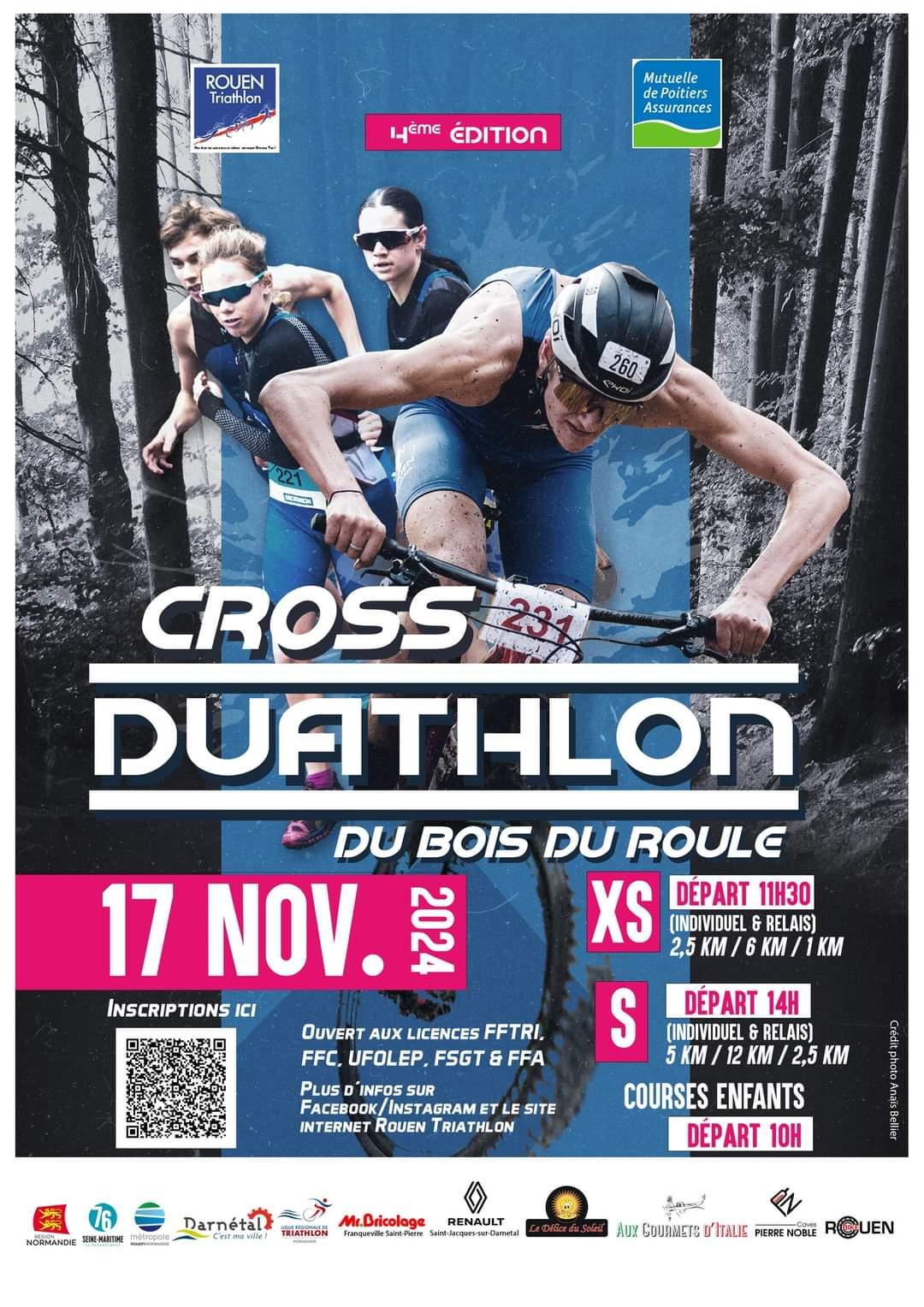 CROSS DUATHLON DU BOIS DU ROULE - 17/11/2024