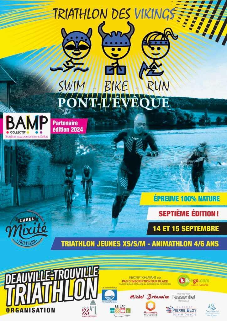 TRIATHLON DES VIKINGS - 14/15 septembre 2024