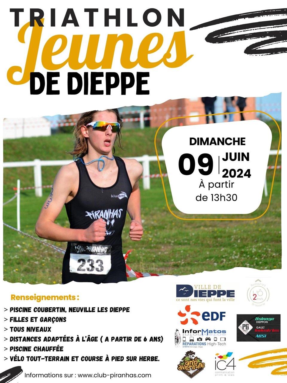 Triathlon Jeunes de DIEPPE - 09/06/24