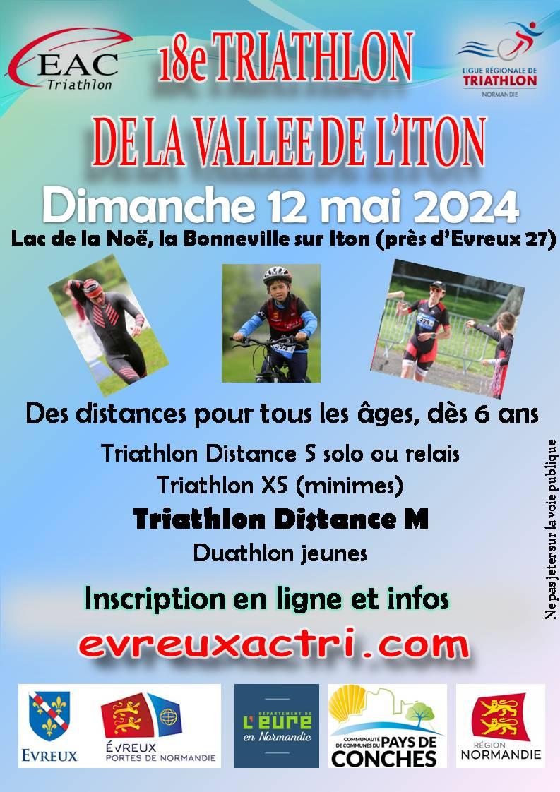 TRIATHLON DE LA VALLÉE DE L'ITON - 12/05/24